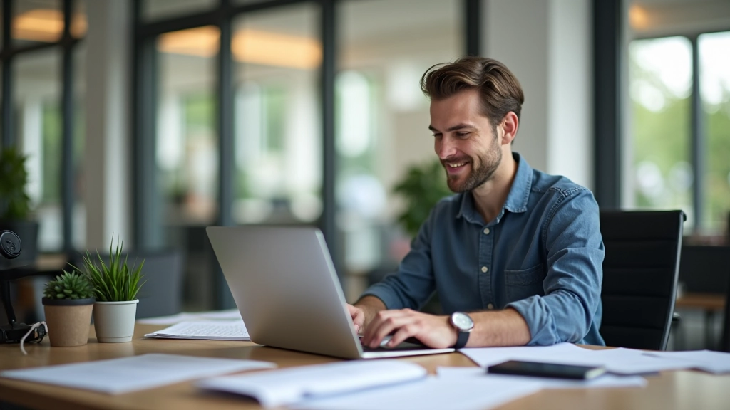 Professionnel travaillant sur l'accessibilité web avec des outils de test et des normes WCAG visibles à l'écran
