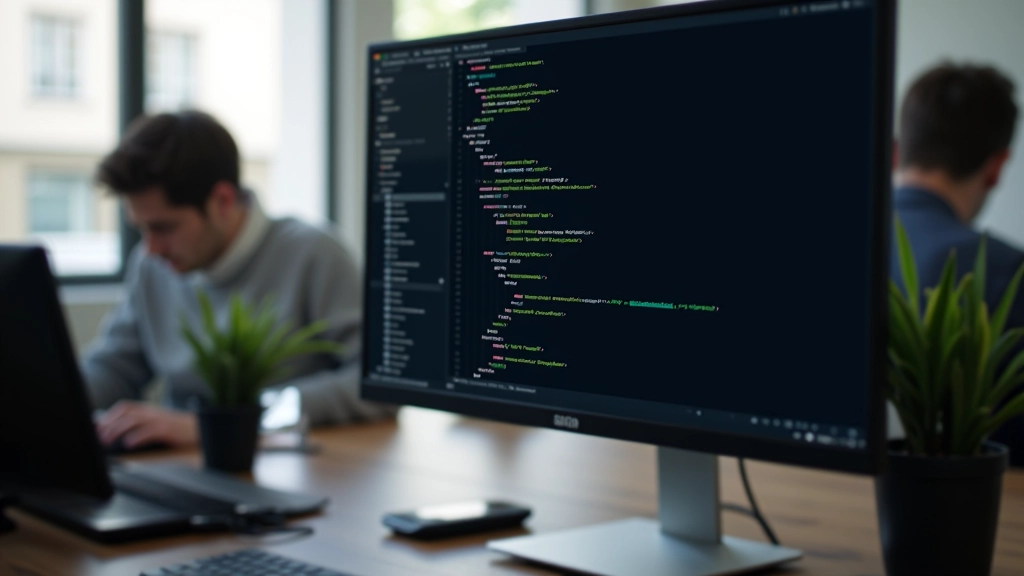 Écran de développeur montrant les variables CSS pour les thèmes clair et sombre, code bien structuré et lisible